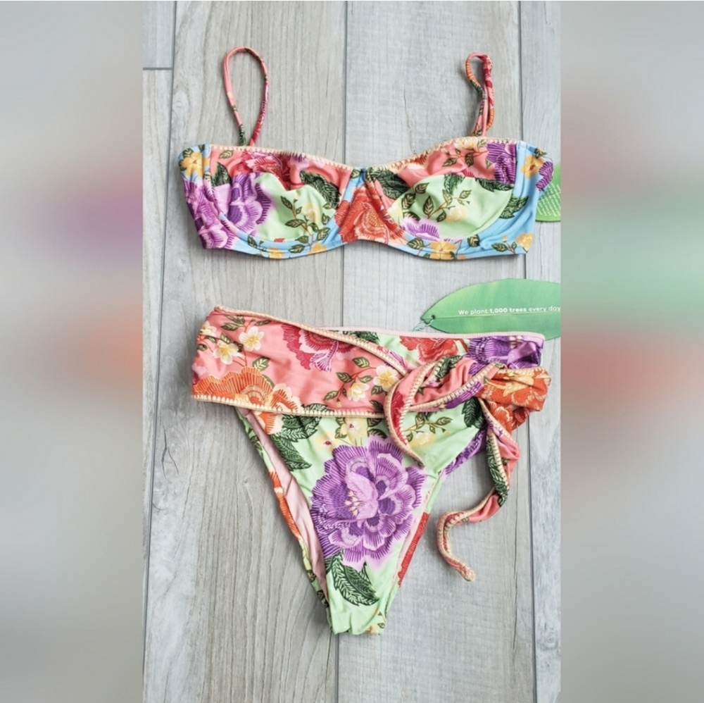 FARM Rio Colorful Floral Bikini Set